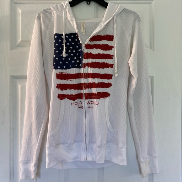 AMERICAN FLAG HOODIE - Picture 1 of 5